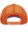 Low Pro Trucker Cap WHITE/NEON ORANGE/PANTHER TEAL Back