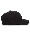 Ladies Hemp Dad Cap BLACK rside