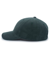 Hybrid Corduroy Dad Cap DARK GREEN lside