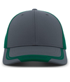 Welded Sideline Cap CARBON/DARK GREEN/CARBON Front