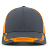 Welded Sideline Cap CARBON/ORANGE/CARBON Front