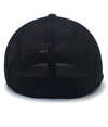 Heather Trucker Flexfit BLACK HEATHER/BLACK Back