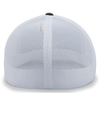 Heather Trucker Flexfit BLACK HEATHER/WHITE Back