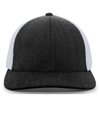 Heather Trucker Flexfit BLACK HEATHER/WHITE Front