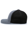 Heather Trucker Flexfit GREY HEATHER/BLACK lside