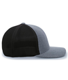 Heather Trucker Flexfit GREY HEATHER/BLACK rside