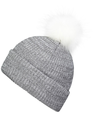 Faux Fur Pom Beanie GRAPHITE/WHITE lside
