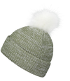Faux Fur Pom Beanie LODEN/WHITE lside