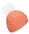 Faux Fur Pom Beanie ORANGE/WHITE rside