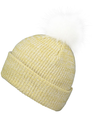 Faux Fur Pom Beanie VEGAS GOLD/WHITE lside