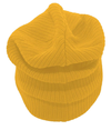 Slouchy Beanie MUSTARD Back