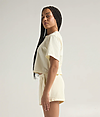 Womens Garment Dye Short CREAM SIDE