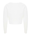Womens Cropped Sweat ARCTIC WHITE BACK