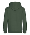 Youth College Hoodie BOTTLE GREEN BACK