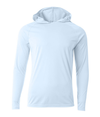 Youth Long Sleeve Hooded Tee PASTEL BLUE Back