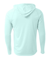 Youth Long Sleeve Hooded Tee PASTEL MINT Back