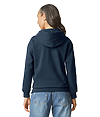 Adult Midweight Fleece Hoodie BLUE DUSK BACK