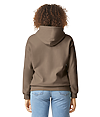 Adult Midweight Fleece Hoodie BROWN SAVANA BACK