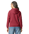 Adult Midweight Fleece Hoodie CARDINAL BACK