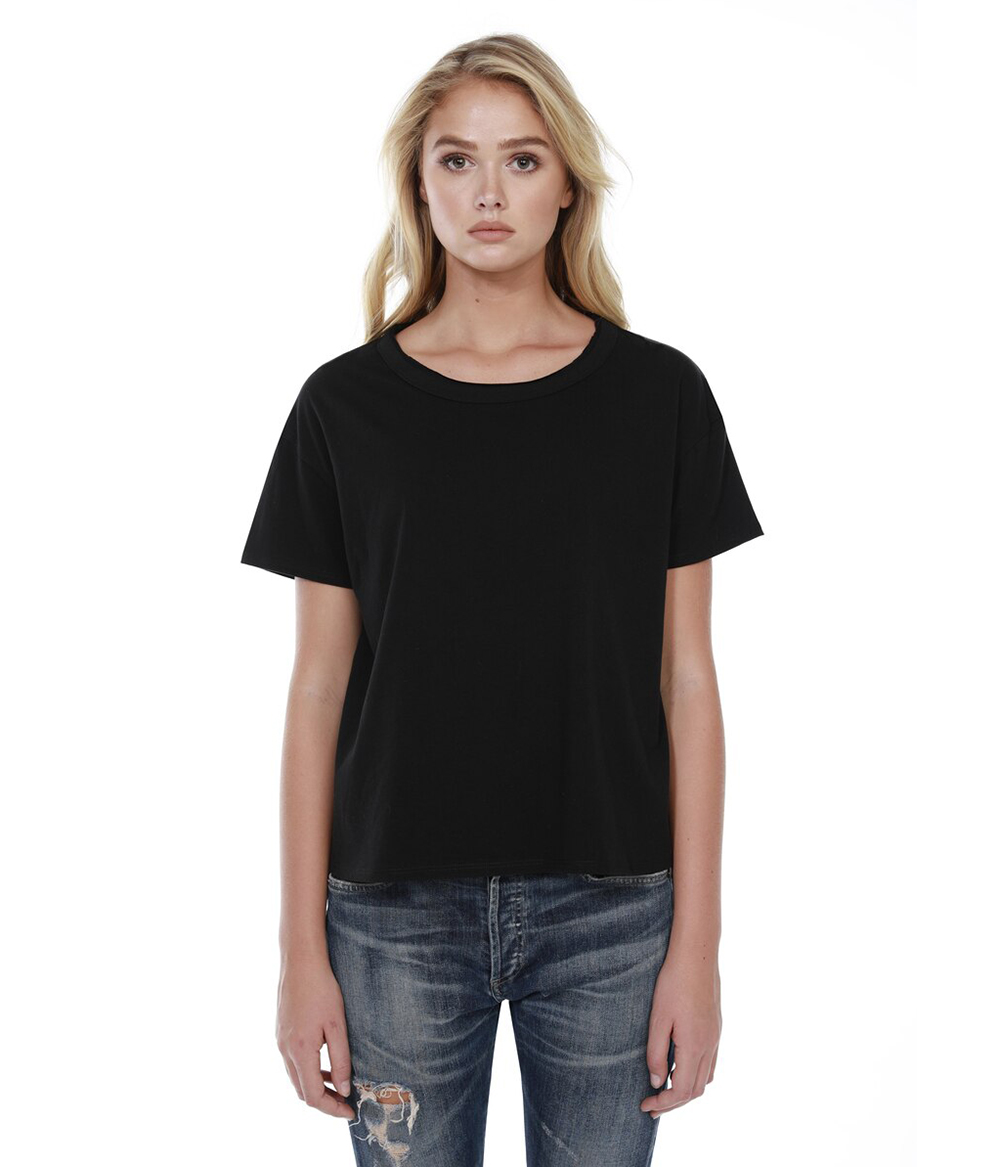 Womens Raw Neck Boxy Tee | For-Activewear