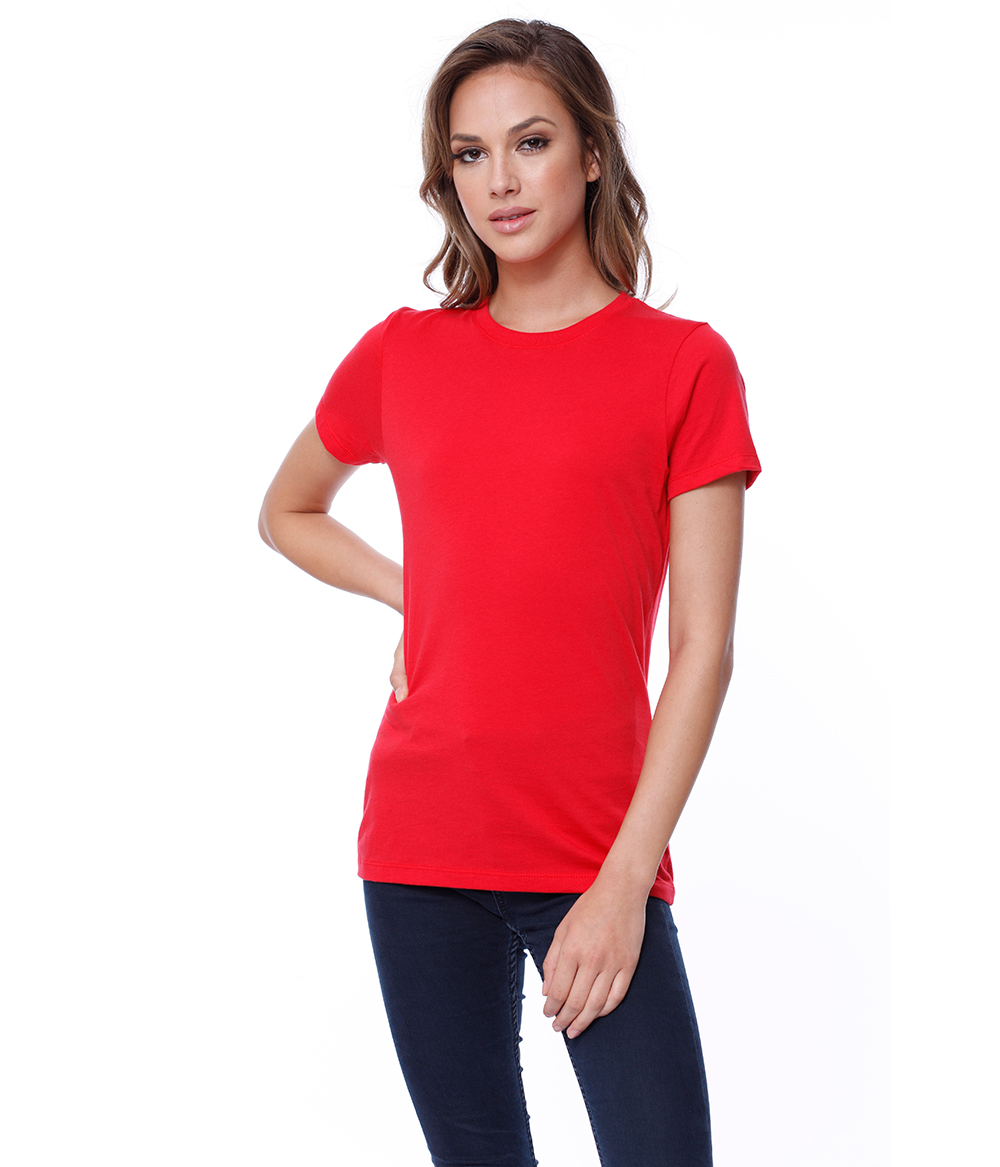 Womens Cotton Crew Neck Tee | Staton-Corporate-and-Casual