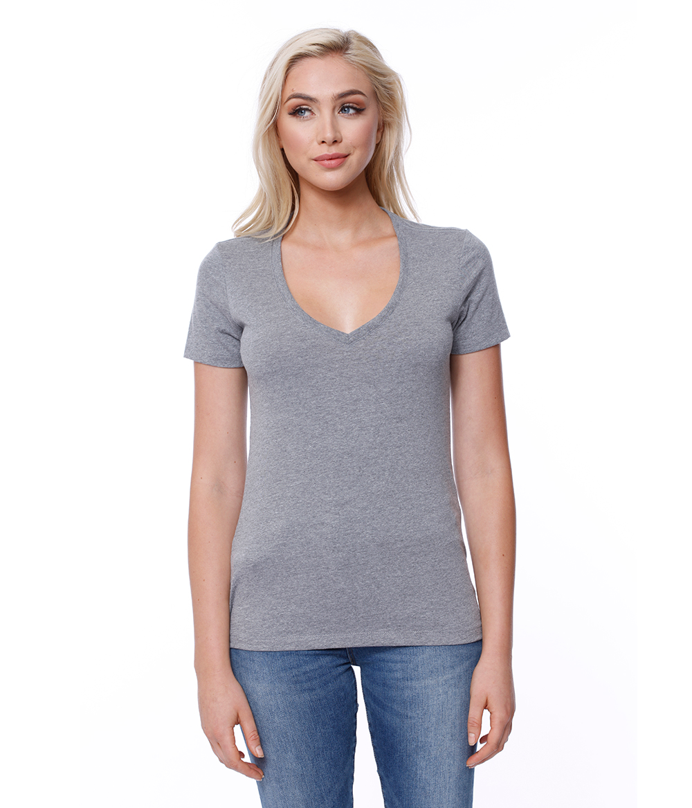 Womens Cotton V-Neck Tee | Staton-Corporate-and-Casual