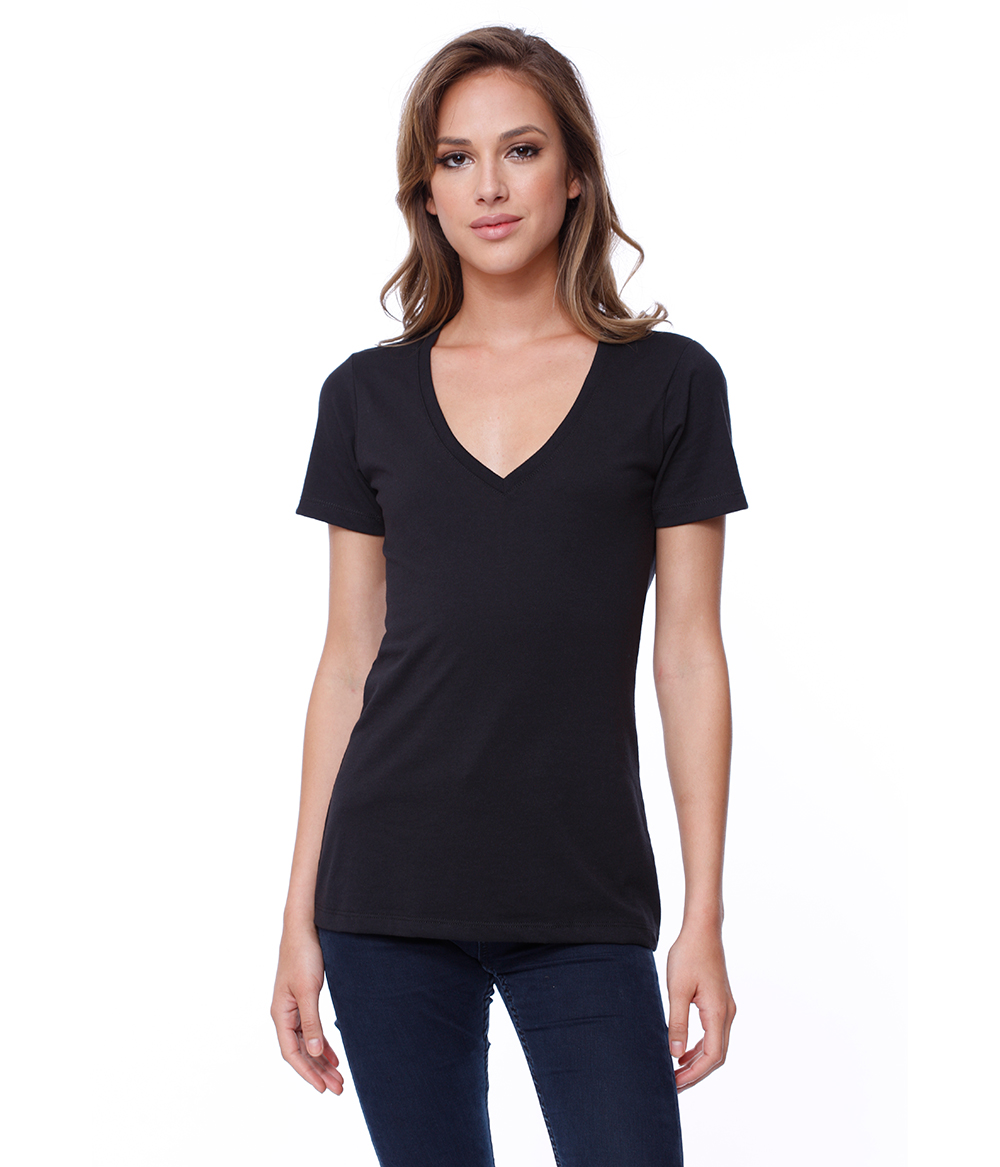 Womens CVC V-Neck Tee | Staton-Corporate-and-Casual