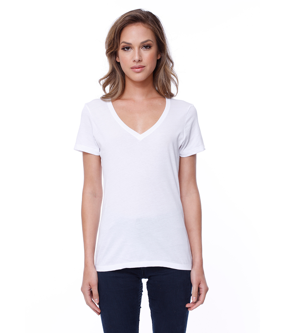 Womens CVC V-Neck Tee | Staton-Corporate-and-Casual