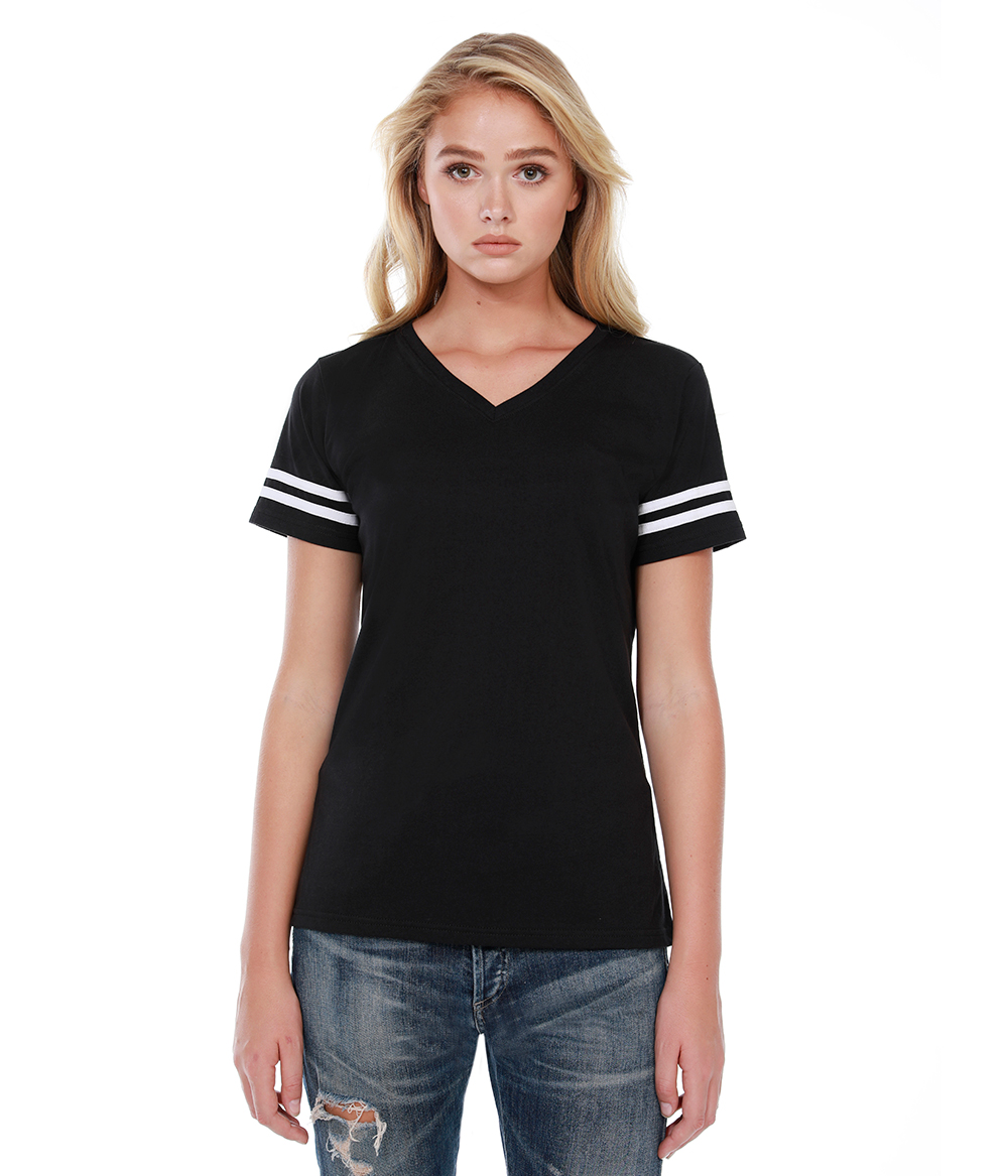 Womens Varsity Stripes Tee | Staton-Corporate-and-Casual