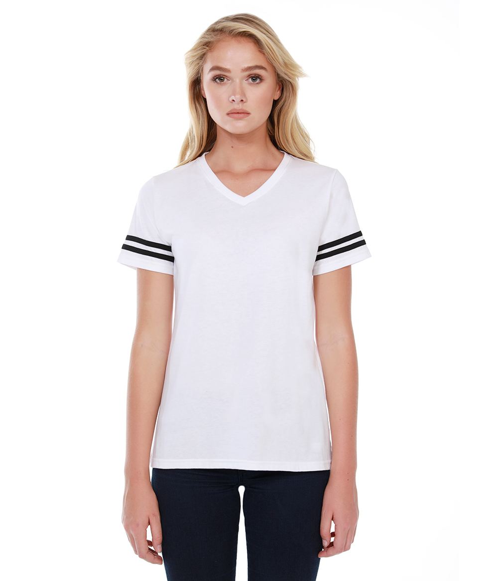 Womens Varsity Stripes Tee | Staton-Corporate-and-Casual