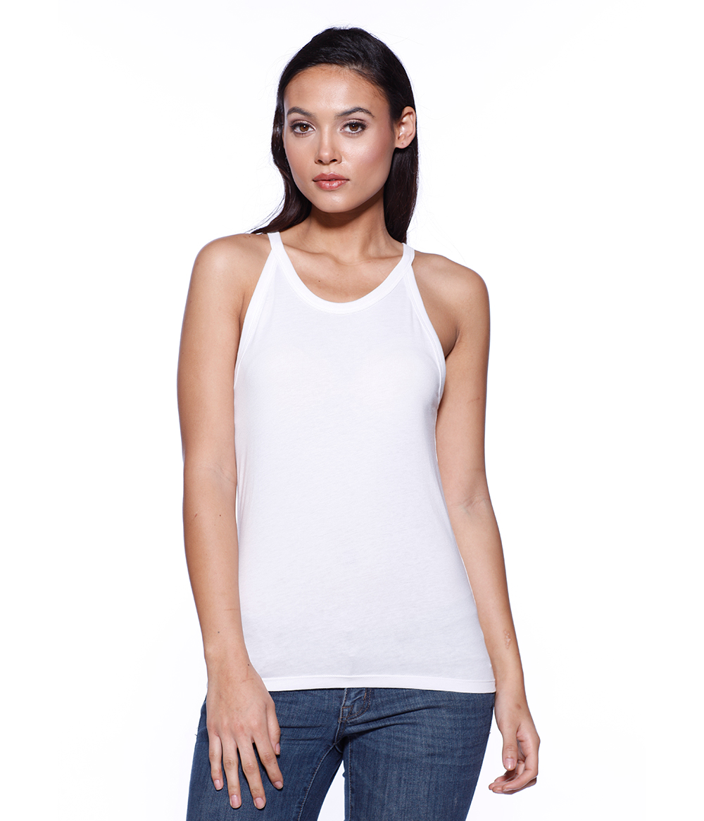 Womens CVC Halter Tank Top | Staton-Corporate-and-Casual