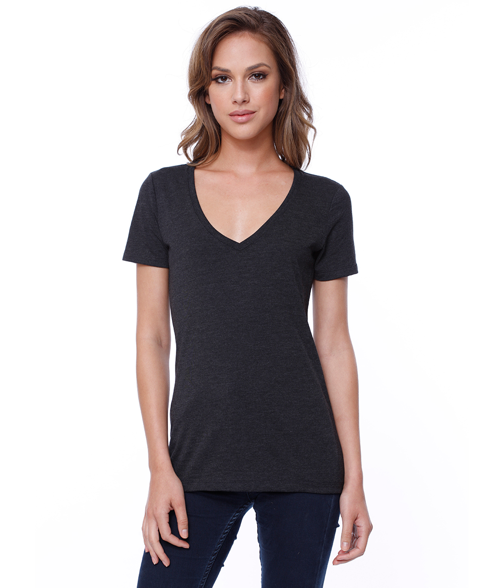 Womens Triblend V-Neck Tee | Staton-Corporate-and-Casual