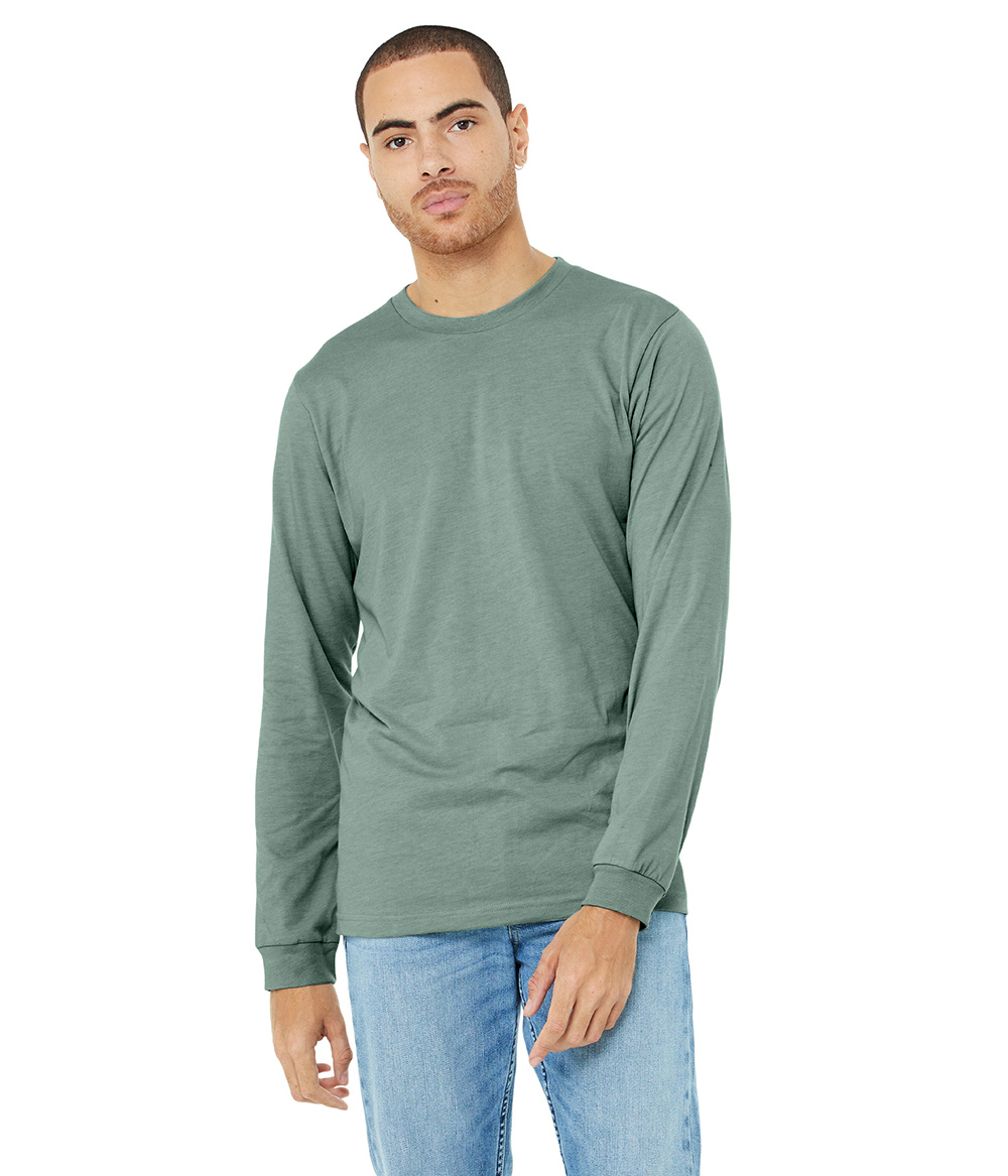 Unisex CVC Long Sleeve Tee | Staton-Corporate-and-Casual