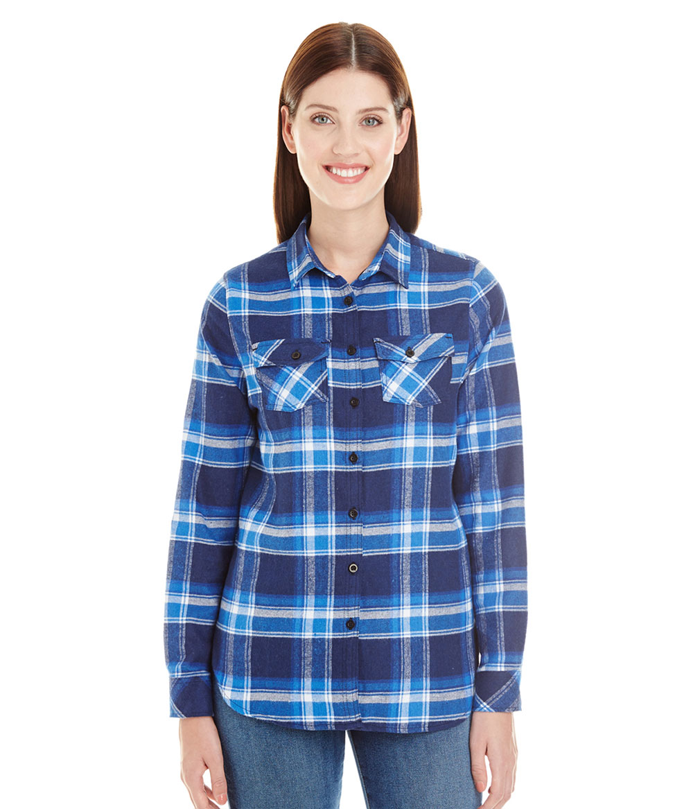 Ladies Long Sleeve Flannel | Staton-Corporate-and-Casual