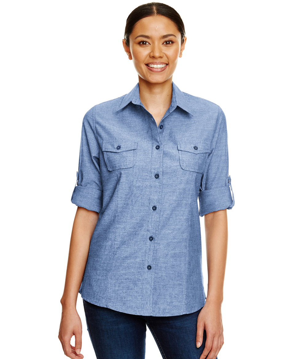 Ladies Long Sleeve Chambray | Staton-Corporate-and-Casual