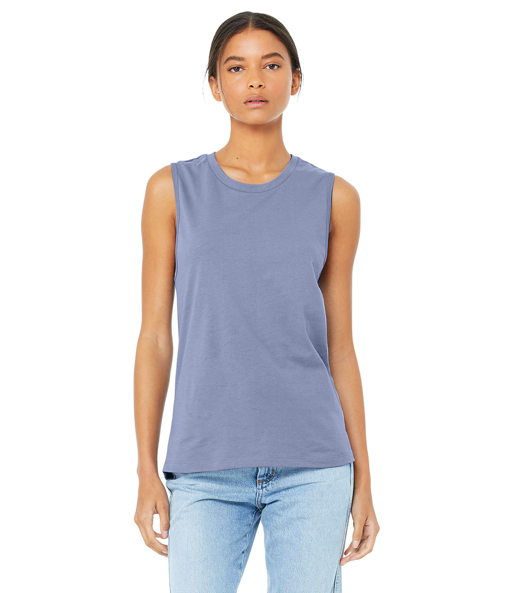JERSEY MUSCLE TANK WITH SHOULDER PADS SPIRIT SCRIBBLE