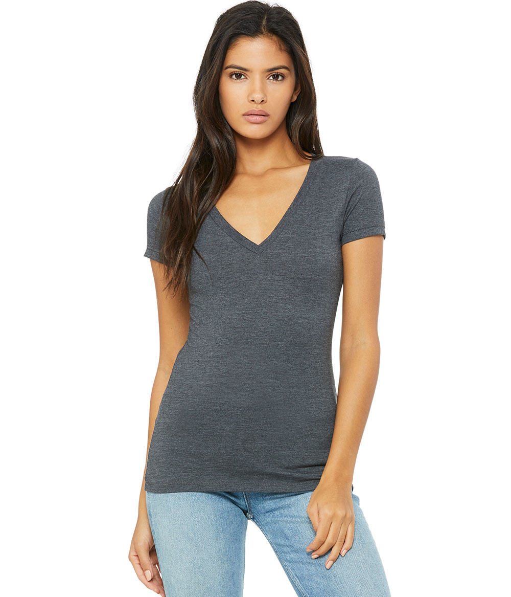 Womens Jersey Deep V-Neck Tee | Staton-Corporate-and-Casual