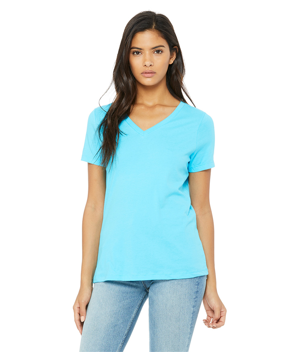 Womens Relaxed Jersey V-Neck | Staton-Corporate-and-Casual