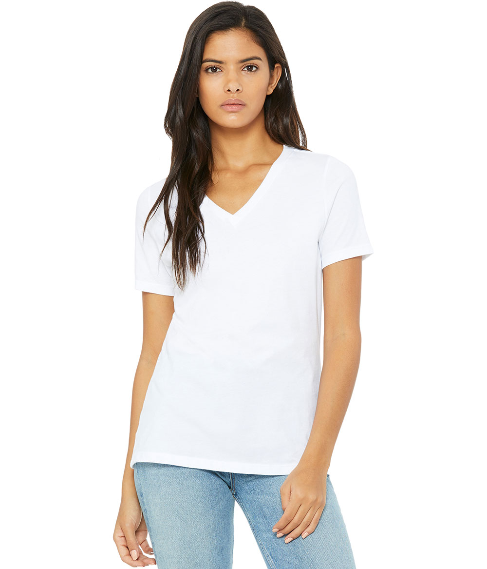 Womens Relaxed Jersey V-Neck | Staton-Corporate-and-Casual