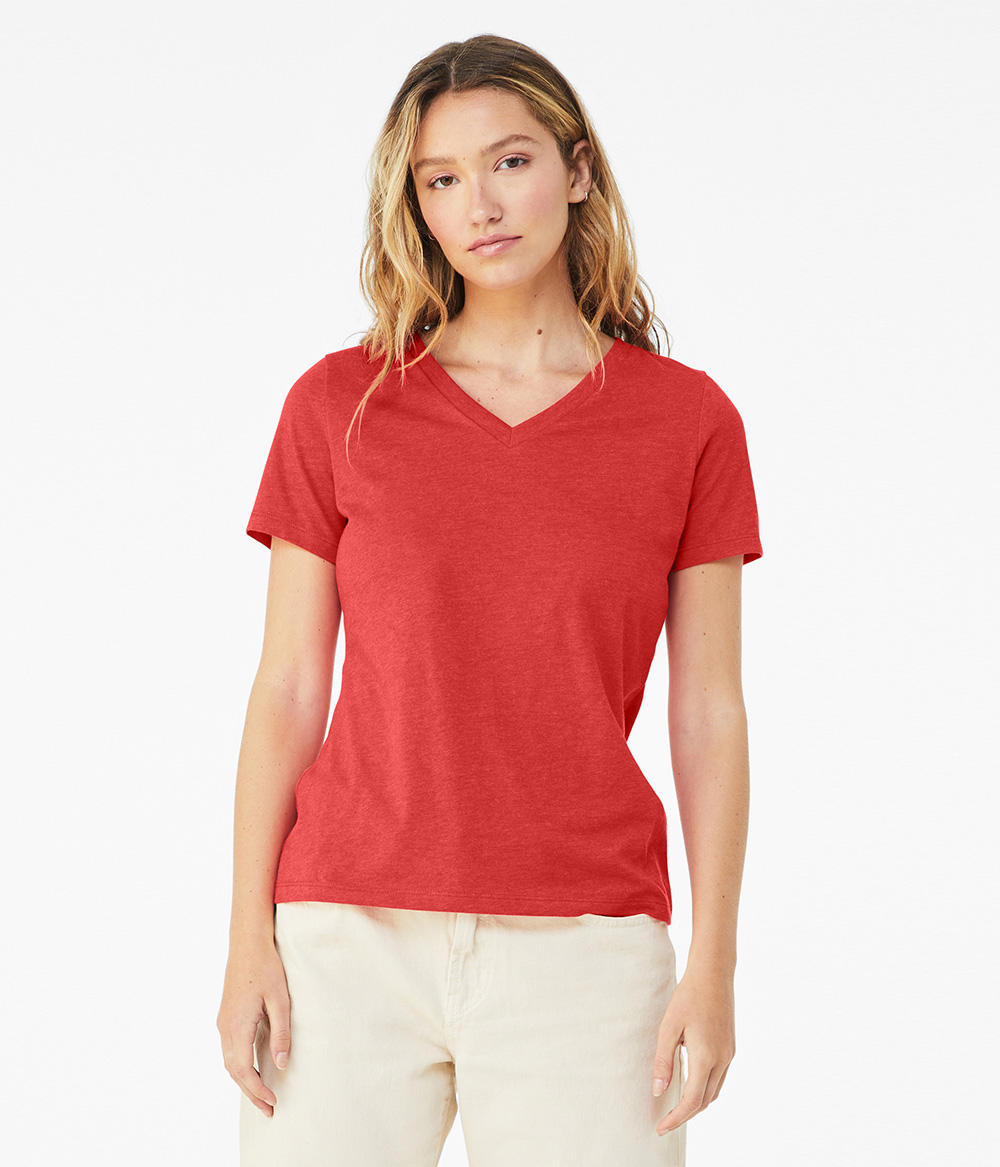 Womens Relaxed CVC V Neck | Staton-Corporate-and-Casual