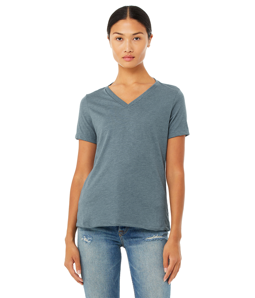 Womens Relaxed CVC V Neck | Staton-Corporate-and-Casual