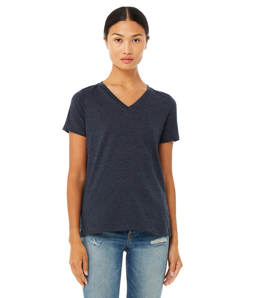 Womens Relaxed CVC V Neck | Staton-Corporate-and-Casual