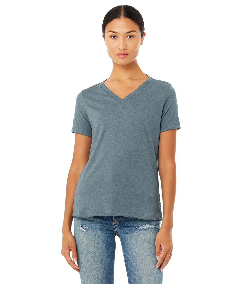 Womens Relaxed CVC V Neck | Staton-Corporate-and-Casual