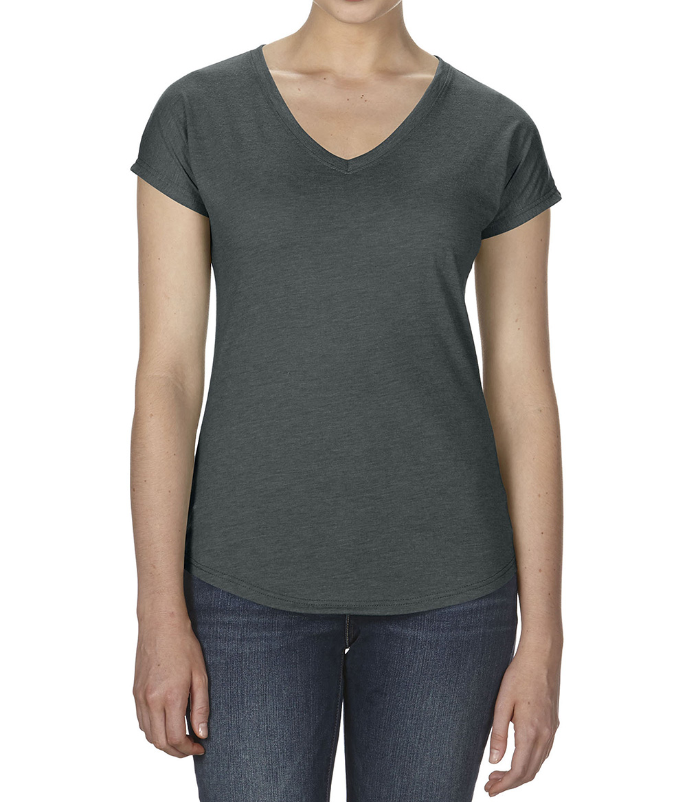 Womens Tri-Blend V-Neck Tee | Staton-Corporate-and-Casual
