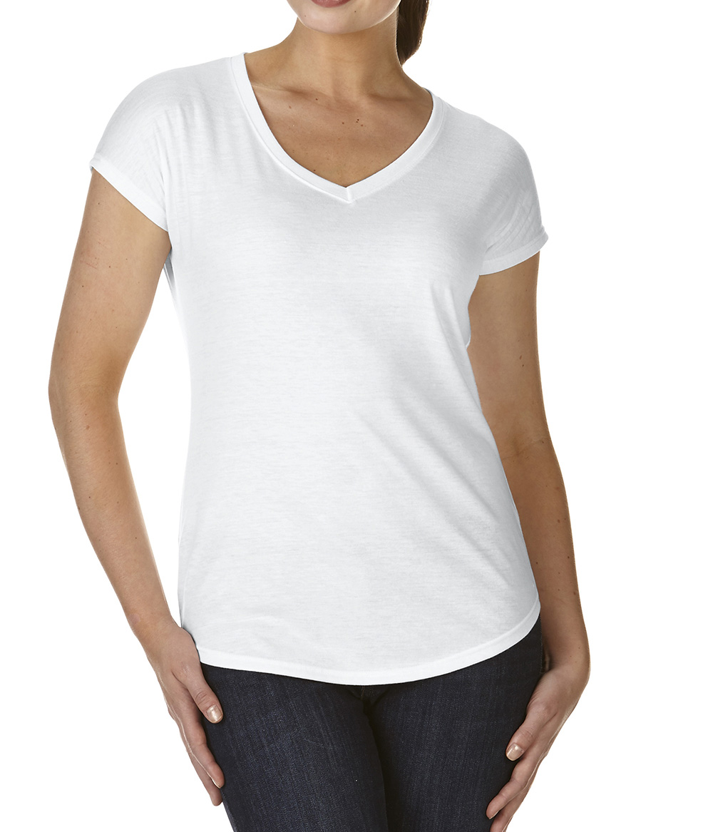 Womens Tri-Blend V-Neck Tee | Staton-Corporate-and-Casual