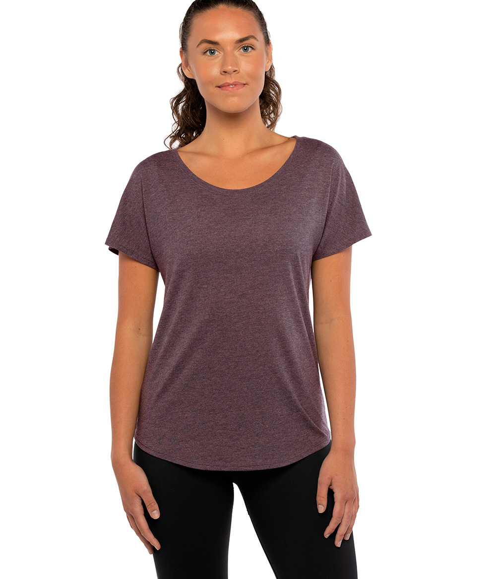 Blackberry Wavy Triangle Rayon Printed Dolman main image 0