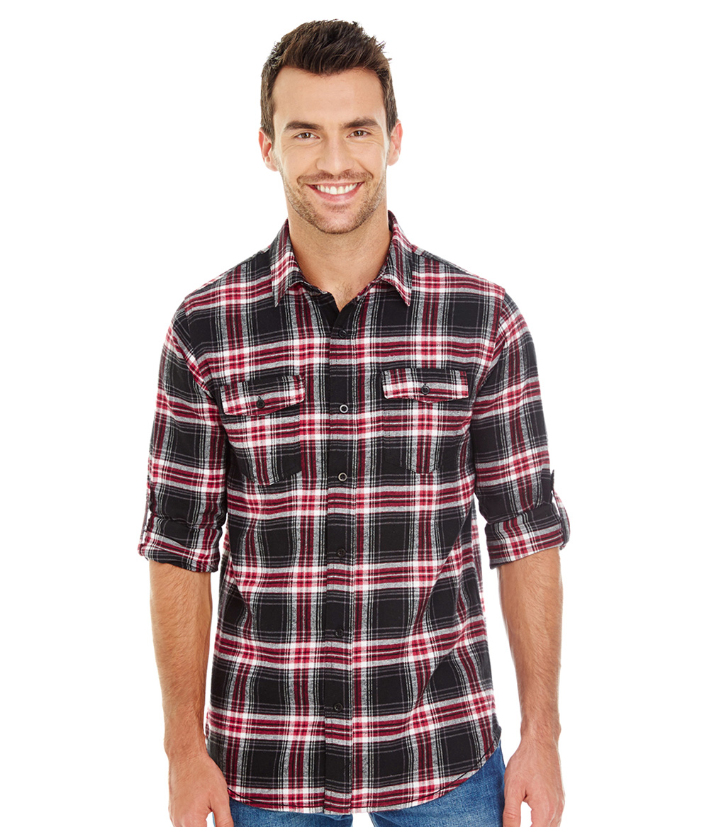 Mens Long Sleeve Plaid Flannel | Staton-Corporate-and-Casual