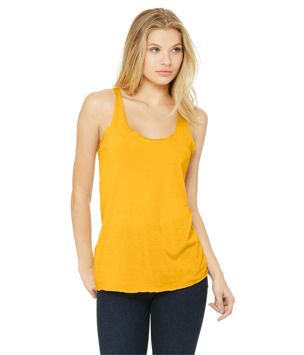 Motocross Girlfriend Heart Ladies' Triblend Racerback Tank