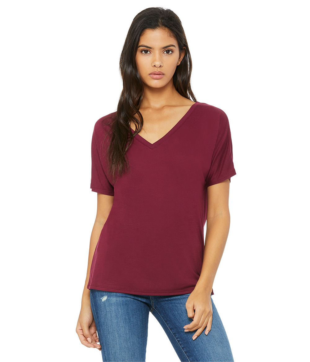 Womens Slouchy V-Neck Tee | Staton-Corporate-and-Casual