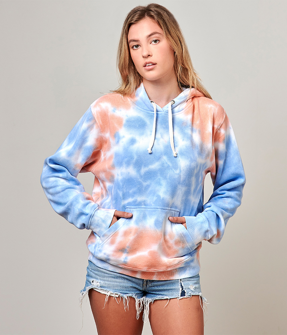 Tie Dye Fleece Hood | Staton-Corporate-and-Casual